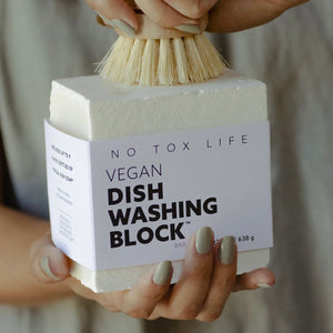 Plastic-Free Vegan Dish Block