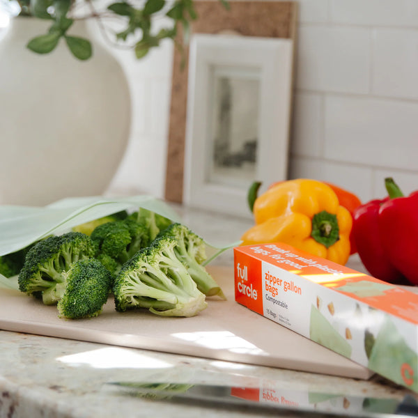 Compostable Zipper Gallon Bags (freezer safe) Compostable Zipper Gallon Bags (freezer safe)