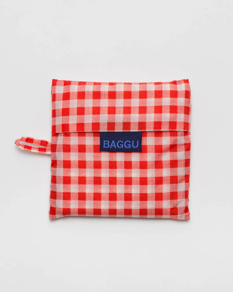 Red Gingham Standard Baggu