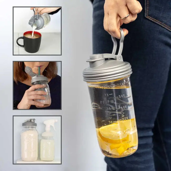 Mason Jar Pour & Carry Cap Mason Jar Pour & Carry Cap