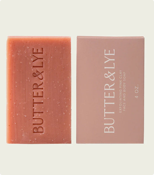 Exfoliating Pink Clay Face & Body Soap Exfoliating Pink Clay Face & Body Soap