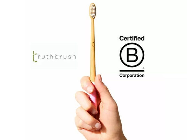 The Truthbrush Beautiful Bamboo Toothbrush with Medium White Castor Oil Bristles the beautiful bamboo toothbrush. The truthbrush Truthbrush LLC   