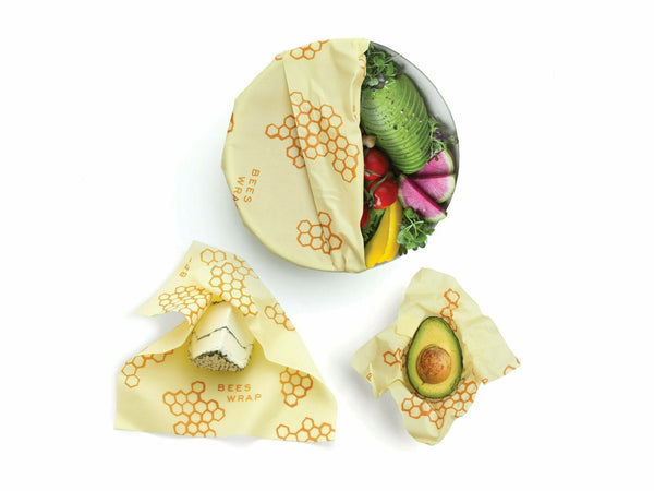 Bee's Wrap Wax Food Wraps - Variety 3 Pack bees wax food wraps Bee's Wrap Honeycomb Assorted 3 pack  