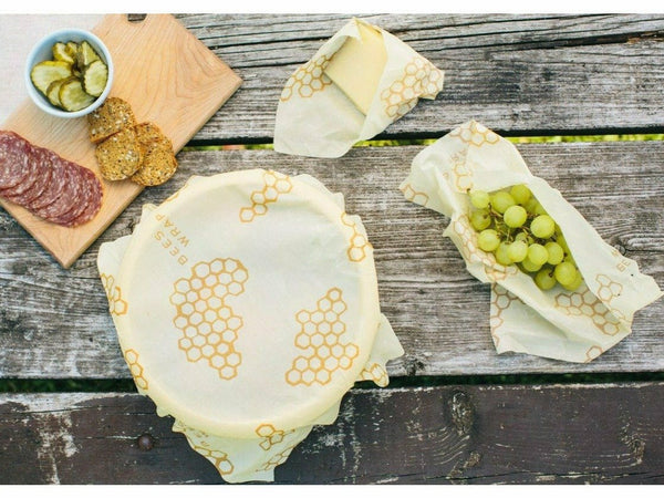 Bee's Wrap Wax Food Wraps - Variety 3 Pack bees wax food wraps Bee's Wrap    Bee's Wrap Wax Food Wraps - Variety 3 Pack bees wax food wraps Bee's Wrap