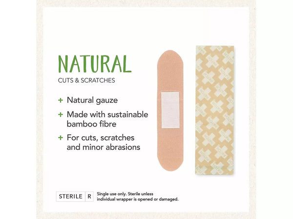 PATCH Natural Adhesive Bandages/ Band-Aids (Tube of 25) natural bandaid PATCH   