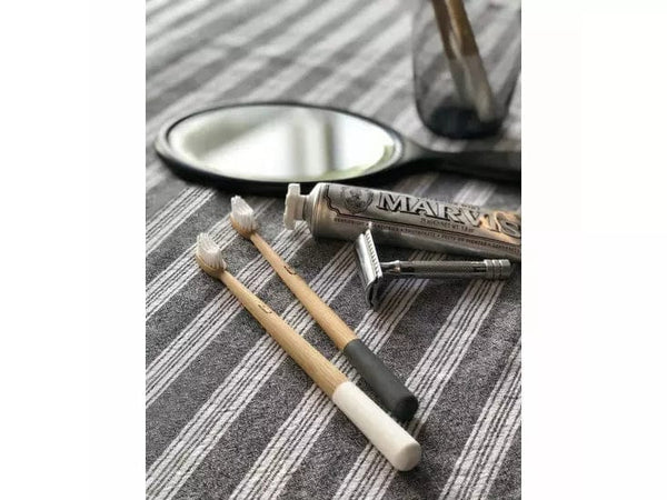 The Truthbrush Beautiful Bamboo Toothbrush with Medium White Castor Oil Bristles the beautiful bamboo toothbrush. The truthbrush Truthbrush LLC    The Truthbrush Beautiful Bamboo Toothbrush with Medium White Castor Oil Bristles the beautiful bamboo toothbrush. The truthbrush Truthbrush LLC