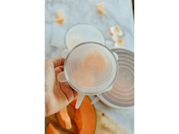 Reusable Silicone Bowl Huggers - Set of 6 bowl covers Zefiro    Reusable Silicone Bowl Huggers - Set of 6 bowl covers Zefiro