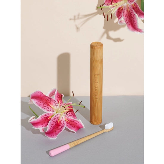 The Truthbrush Beautiful Bamboo Toothbrush with Medium White Castor Oil Bristles