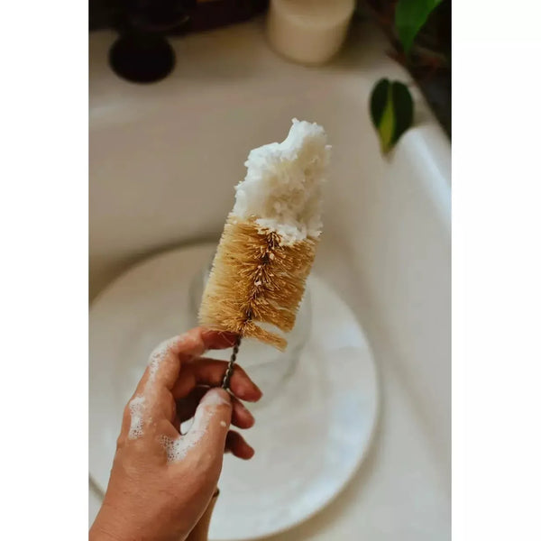 soft bottle brush with cotton tip soft bottle brush with cotton tip