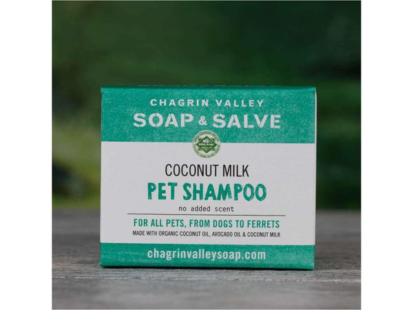 Pet Shampoo Bar: Creamy Coconut Milk, 3.8 oz bar pet shampoo bar Chagrin Valley   