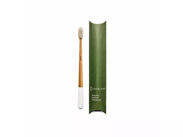 The Truthbrush Beautiful Bamboo Toothbrush with Medium White Castor Oil Bristles the beautiful bamboo toothbrush. The truthbrush Truthbrush LLC Cloud White   The Truthbrush Beautiful Bamboo Toothbrush with Medium White Castor Oil Bristles the beautiful bamboo toothbrush. The truthbrush Truthbrush LLC Cloud White