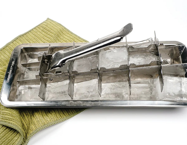 Vintage Style Stainless Steel Ice Cube Tray