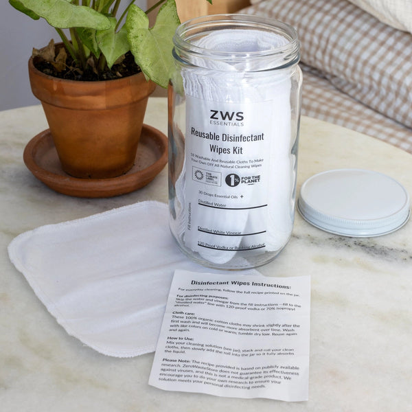 Reusable Disinfectant Wipe Set