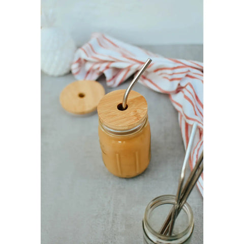 Mason Jar Straw Lid- Regular Mouth