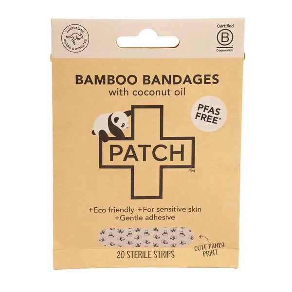 Panda Coconut Oil Bandages, 20 pack