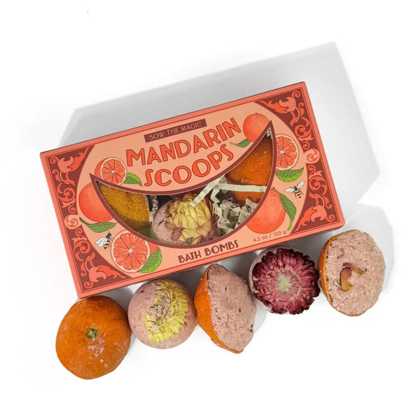 Mandarin Scoops Bath Bomb Set