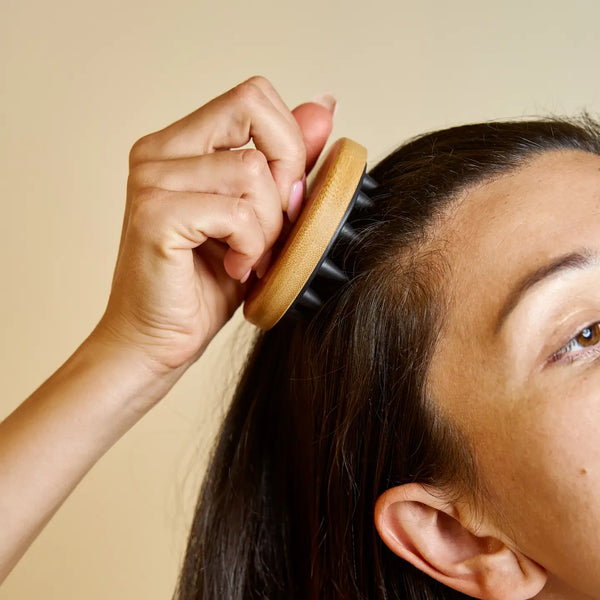 Bamboo Silicone Scalp Massager
