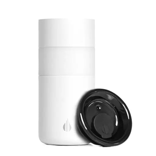 Insulated Stainless Steel Plastic-Free Coffee Travel Mug, Ceramic Lid, 16 oz