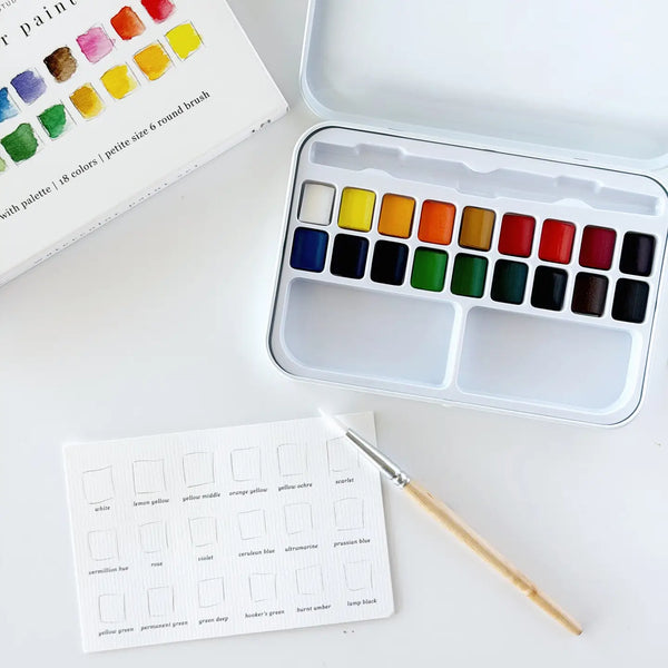 Watercolor Workbook & Paint Set