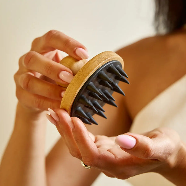 Bamboo Silicone Scalp Massager