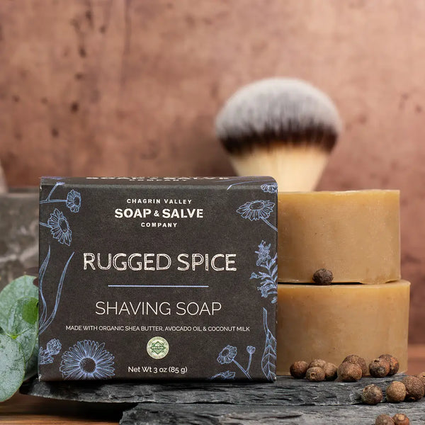 Shaving Soap: Rugged Spice 3 oz bar