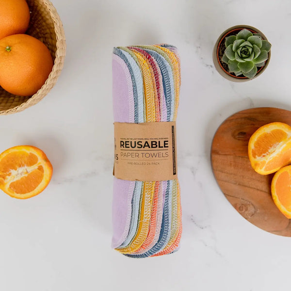 Reusable NOTpaper Towels, 24-Pack Solids