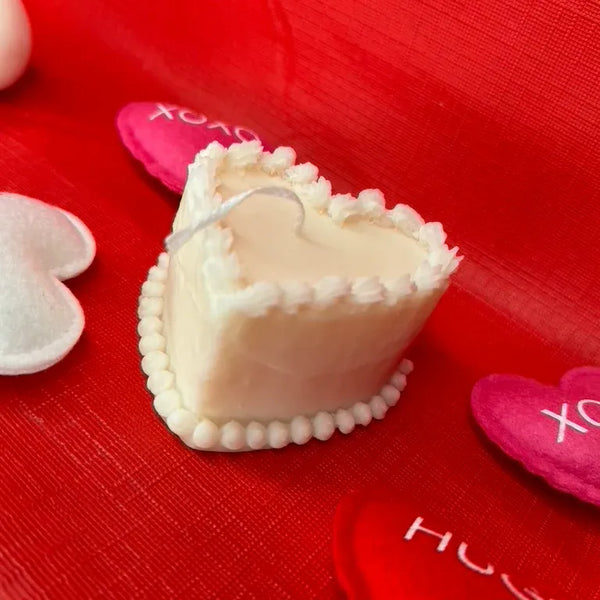 Heart-Shaped Cake Soy Wax Candle