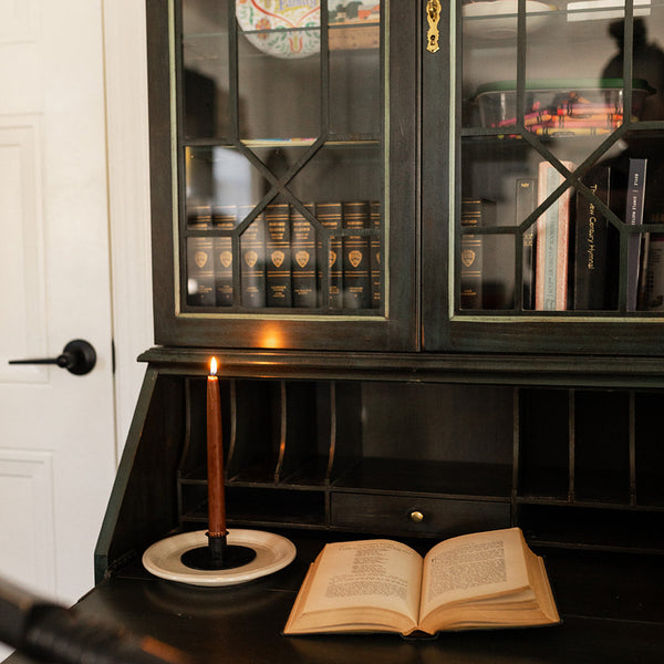 Iron Manor Candlestick Holder