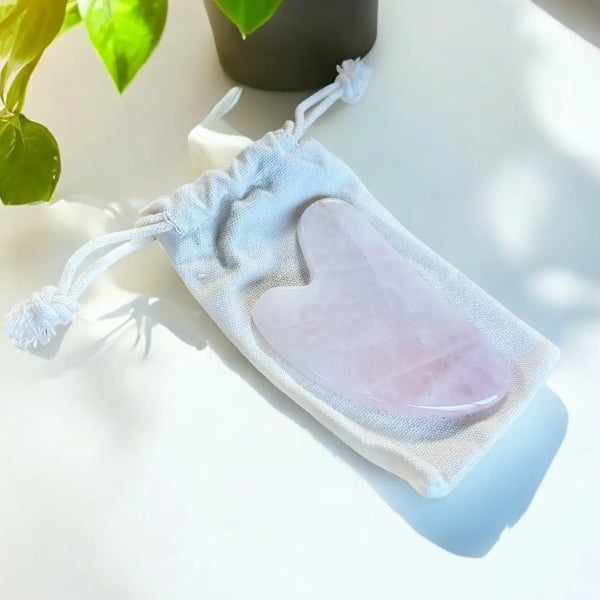 Rose Quartz Gua Sha Facial Stone