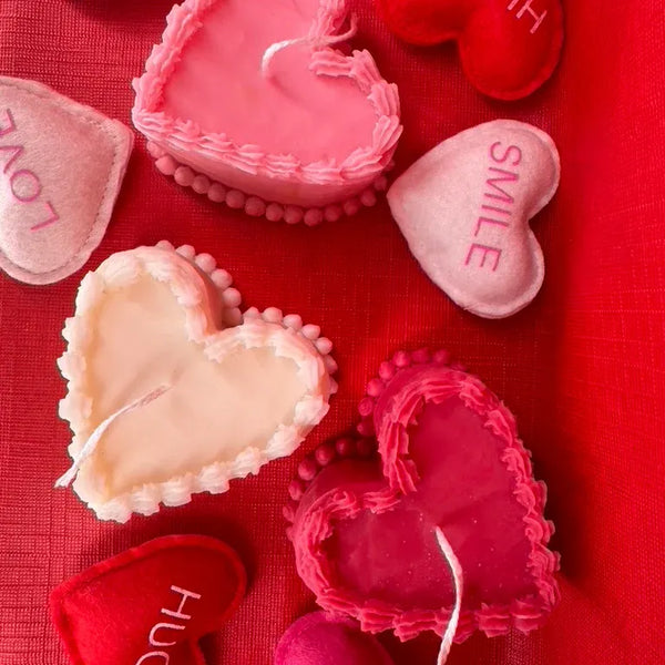 Heart-Shaped Cake Soy Wax Candle