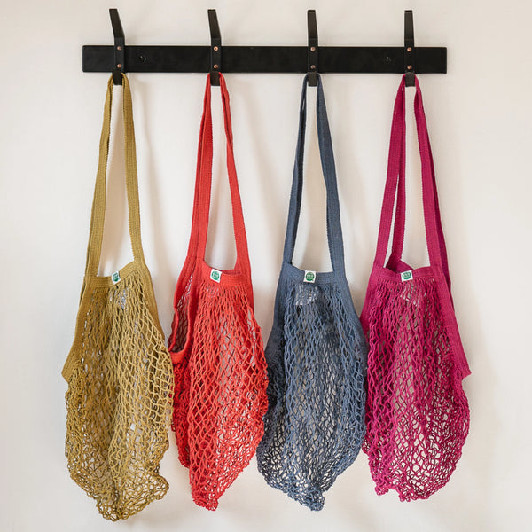 Recycled Cotton Market String Tote with Long Handles