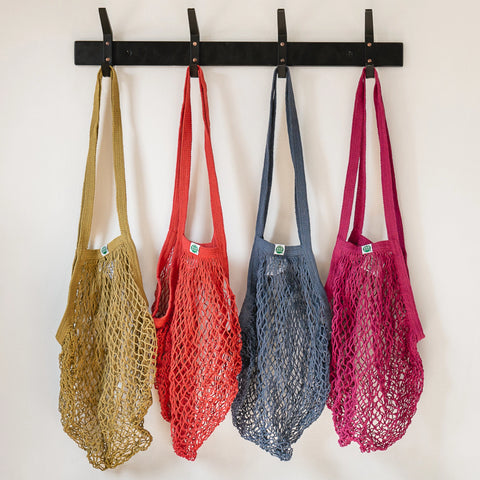 Recycled Cotton Market String Tote with Long Handles