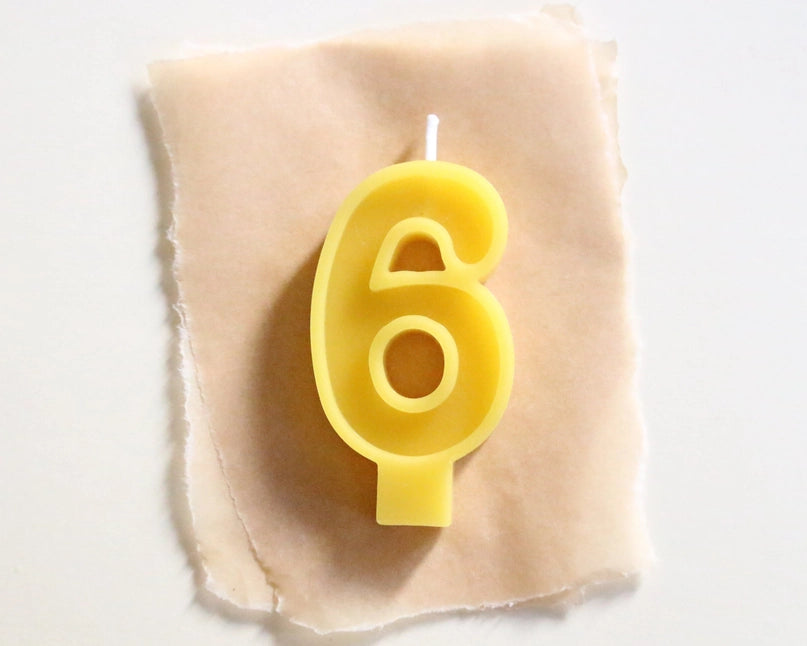 Beeswax Number Birthday Candles