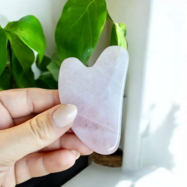 Rose Quartz Gua Sha Facial Stone