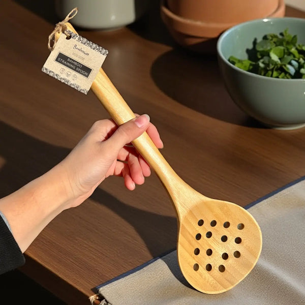 Bamboo Straining Spoon