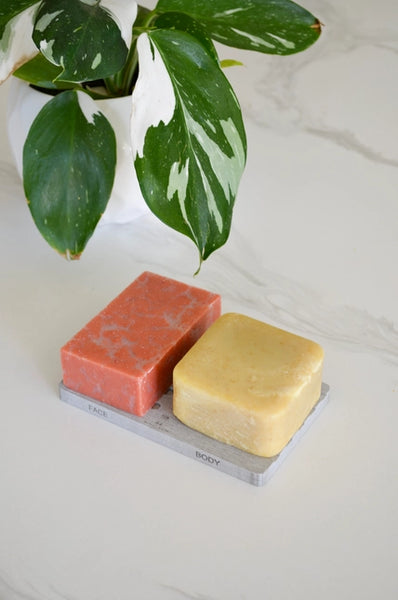 Double Sided Labeled Quick-Dry Diatomite Soap Dish