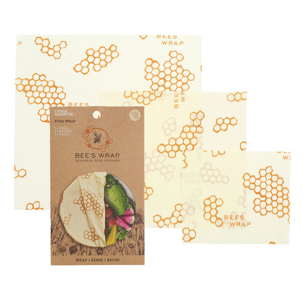 Beeswax Wraps - Assorted 3 Pack