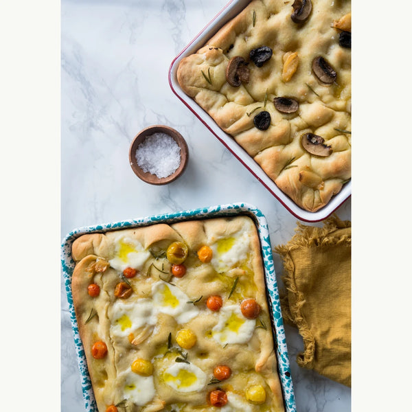 Enamelware Small Rectangular Tray