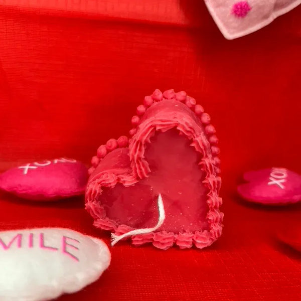 Heart-Shaped Cake Soy Wax Candle