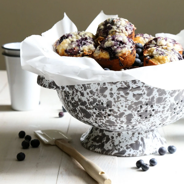 Enamelware Splatter Small Berry Colander