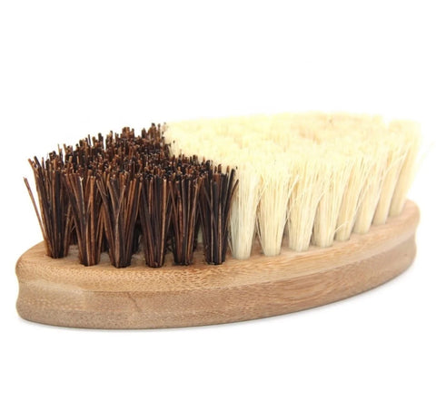 Double-Sided Bamboo Cleaning Brush