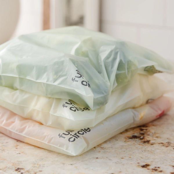 Compostable Zipper Gallon Bags (freezer safe)
