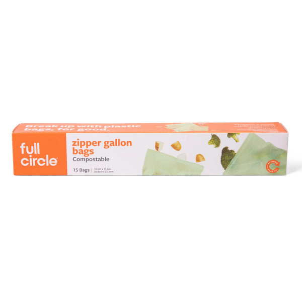 Compostable Zipper Gallon Bags (freezer safe)