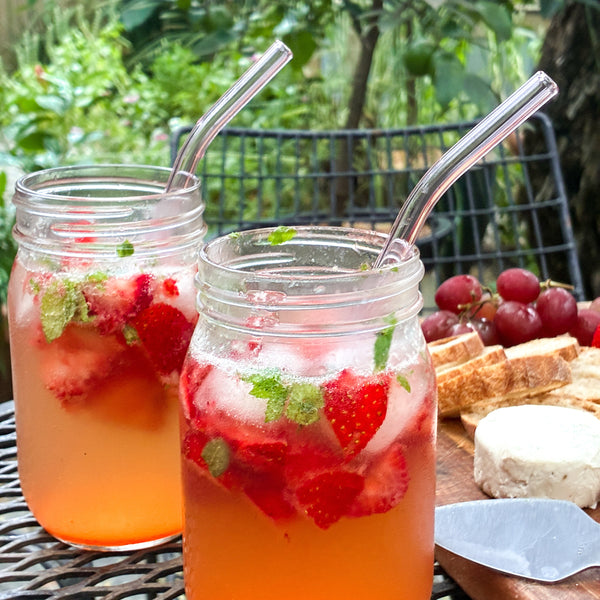 Glass Straws Set of 4