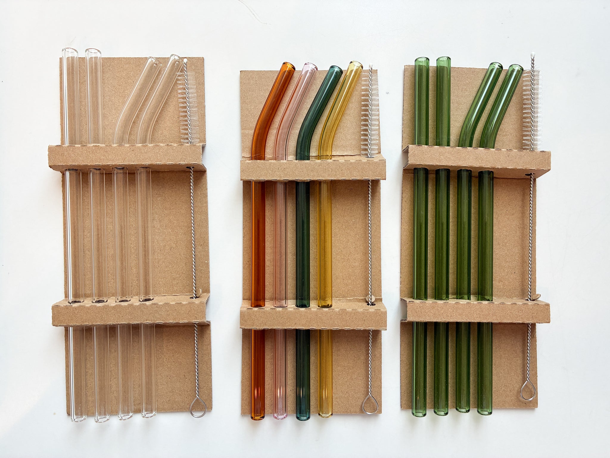 Glass Straws Set of 4