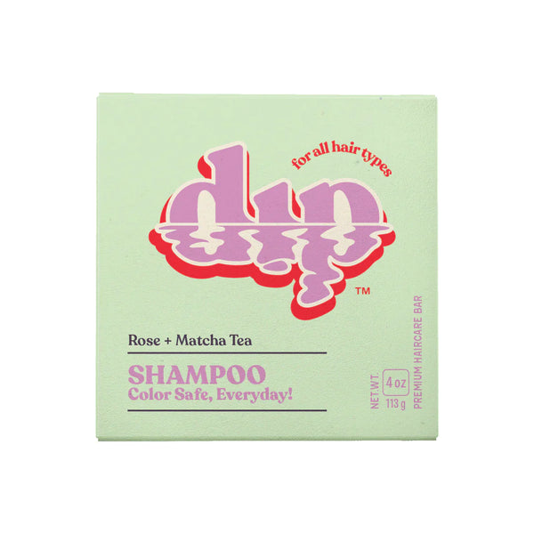 Color Safe Shampoo Bar for Every Day- Rose & Matcha Tea, Full Size, 4 oz