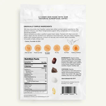 Chocolate Date Bars- Salted Peanut