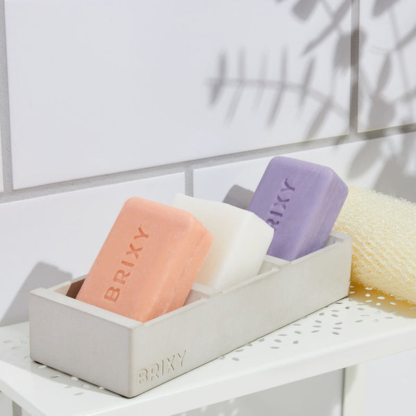 Soap Dish, Three Bar Compartment