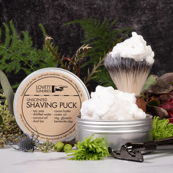 Peppermint Rosemary Shaving Puck | Shave Soap Tin