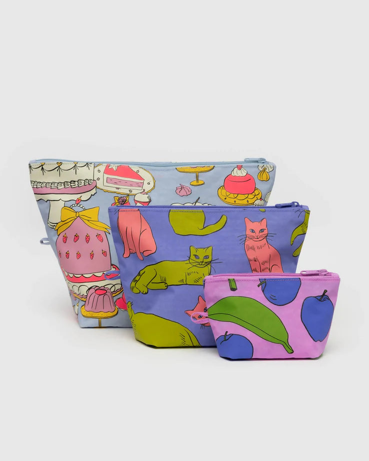 Baggu Still Life Go Pouch Set